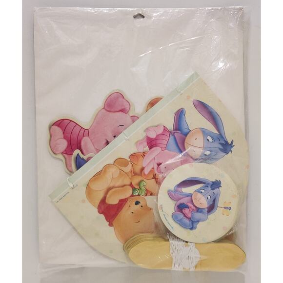Vintage Disney Hallmark Winnie The Pooh Baby Shower Decoration Kits (3) - Picture 6 of 9